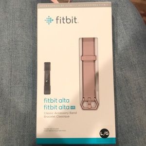 NWT Fitbit Alta band blush pink